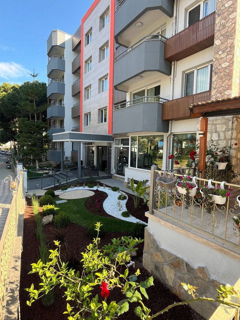Opus Apart Landscaped Garden and Building Entrance